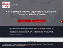 Tablet Screenshot of cuidadodeenfermosacuarios.com